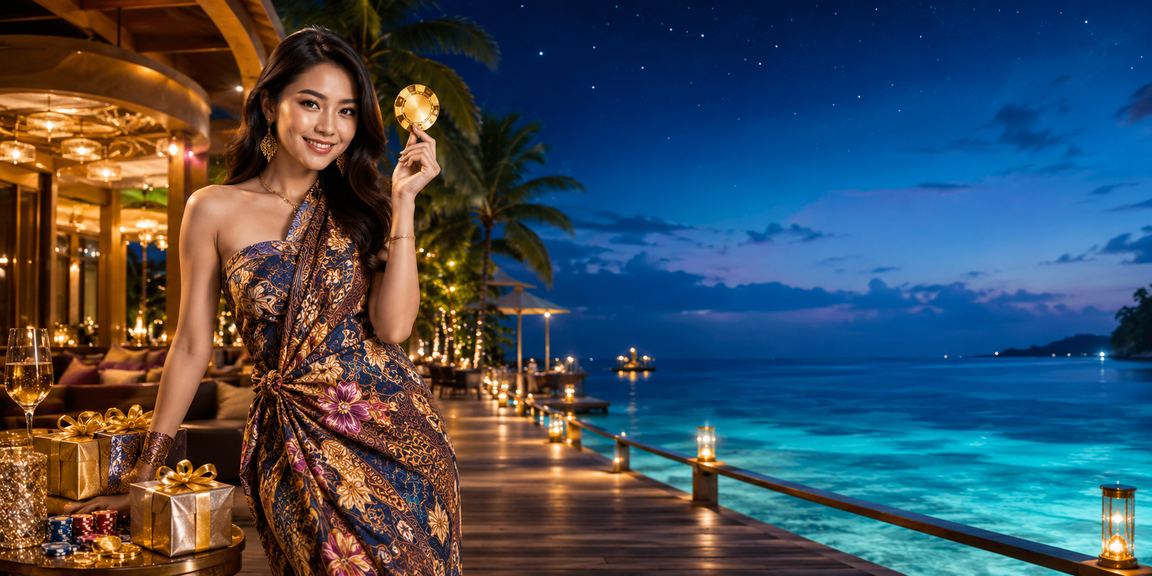 Suasana hiburan perlawanan sukan langsung Sabah bergaya batik di platform mf19